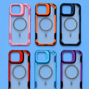 funda magnetica colores con ventana y soporte por 1 unidad
