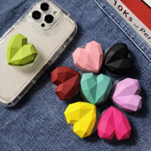 pop socket corazon tridimensional