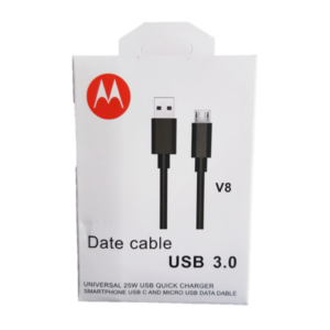 cable motorola v8, carga rapido, 1metro