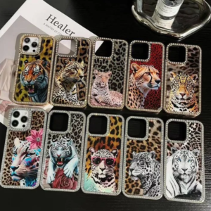 funda leopard luxe case