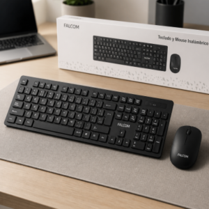 teclado y mouse combo inalambrico, falcon