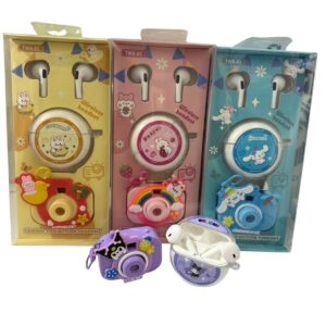 auricalres airpods bt con llavero de camara