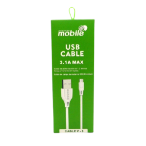 cable mobile type v8 2 metro, 3.1 amp