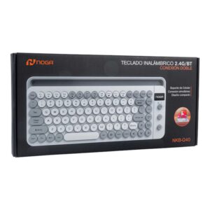 teclado noga inalambrico, con bt, 3 modos de bt
