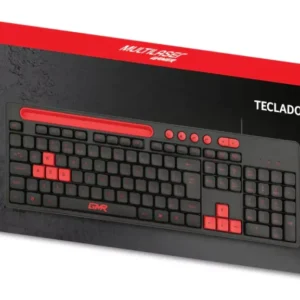 teclado multilaser con cable, con soporte celular
