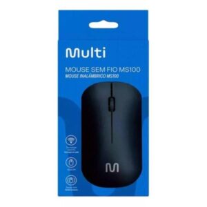 mouse multilaser, inalambrico, color negro