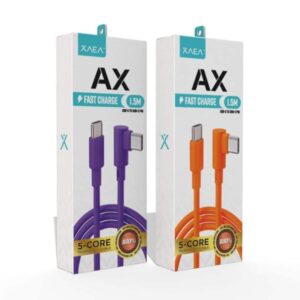 xaea, 1.5 metro tc a tc, tipo l, naranja y violeta