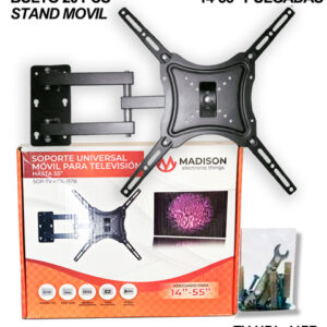 soporte tv 14 hasta 55 pulgada, marca madison