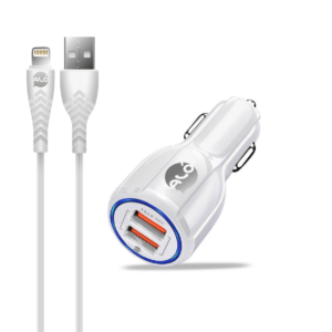 cargador auto alo, iphone, dos entrada usb