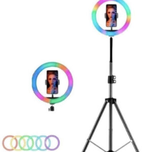 aro rgb con tripode 2 metros, 26 centimetros