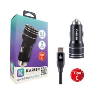 cargador auto karsen tc 3.1 metal