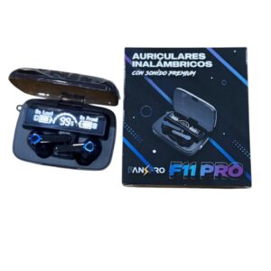 auriculares fanpro f11 con portatil, pantalla