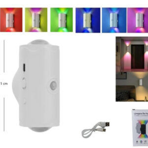 led de pared bidireccional rgb con sensor imantada
