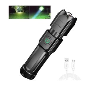 linterna bolsillo con zoom, recargable