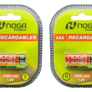pila recargable noga x2 blister, 1300amp