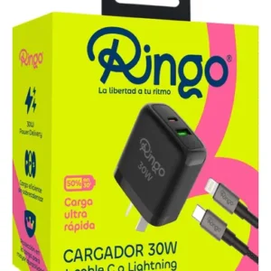 cargador de ringo 30 w tc a iphone