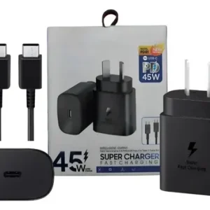 cargador de samsung 45 w con cable, turbo power