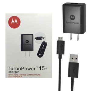 cargador motorola turbo power 30+ v8