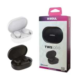 auriculares soul tws 1000, blanco y negro