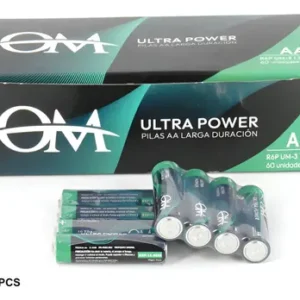pila aaa marca om x60 por caja