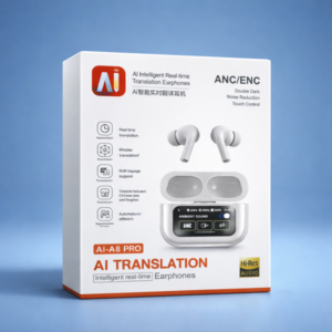 auriculares bt con traduccion, pantalla