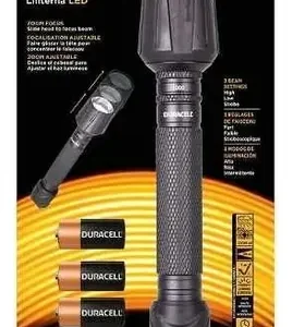 linterna duracell con 4 pilas