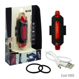 luz de bici, rojo recargable