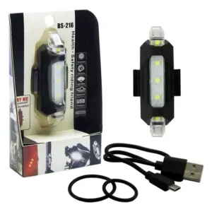 luz de bici, blanco recargable