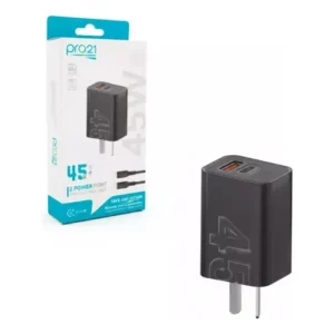 cargador pro21 turbo power 45w, tc a tc