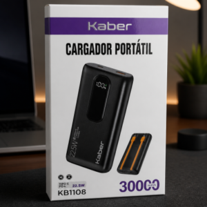 cargador portatil kaber 30mah