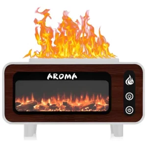 humidificador de aroma estilo chimenea vintage