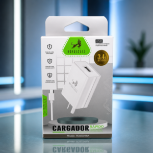 cargador royalcell 3.4 amp usb tc