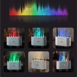 humidificador audio ritmico, luz rgb