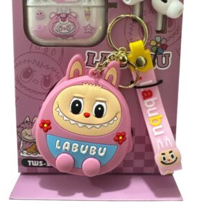 auriculares bt labubu con funda y mochila